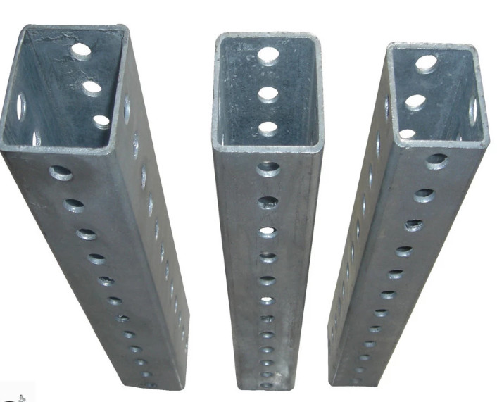 Q235 Material Decorative Sign Posts Residential Street Light Poles 6mm 8mm Helix Thickness