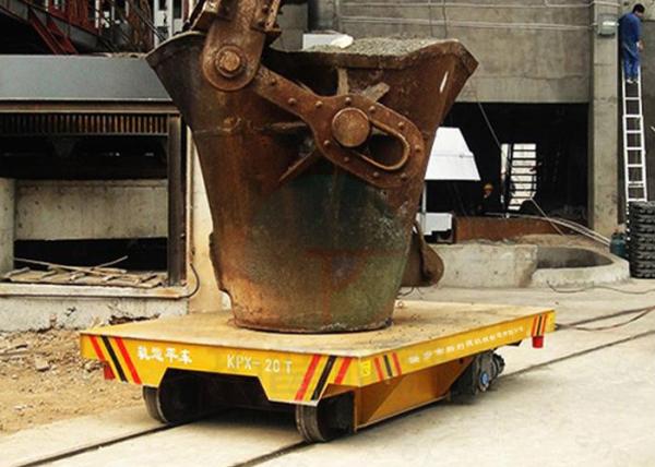 Furnace Material Transfer Hot Metal Slag Pot Truck On Steel Track With Heat
