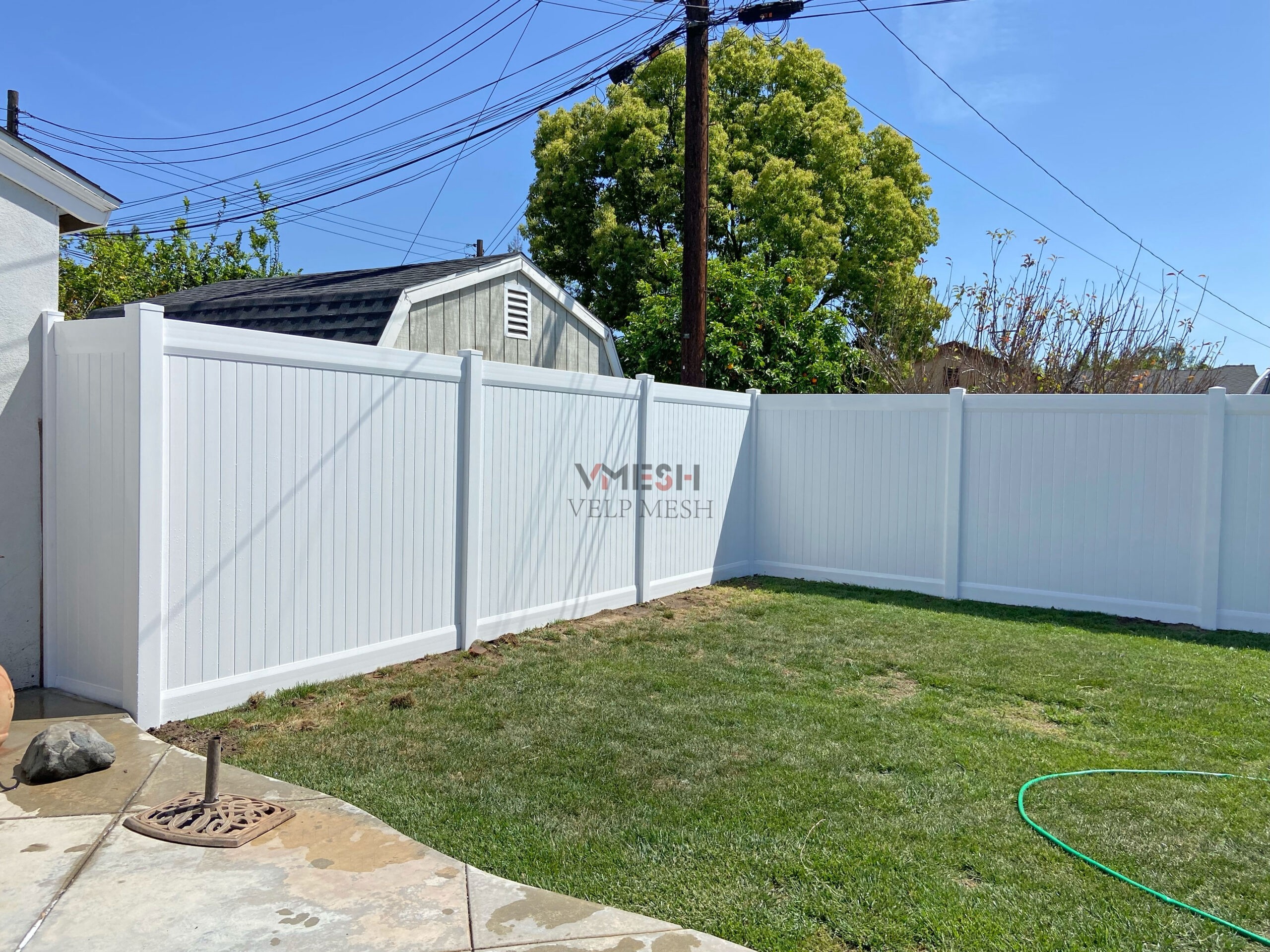 100% Virgin 8 Ft Vinyl Fence Waterproof Panels Home