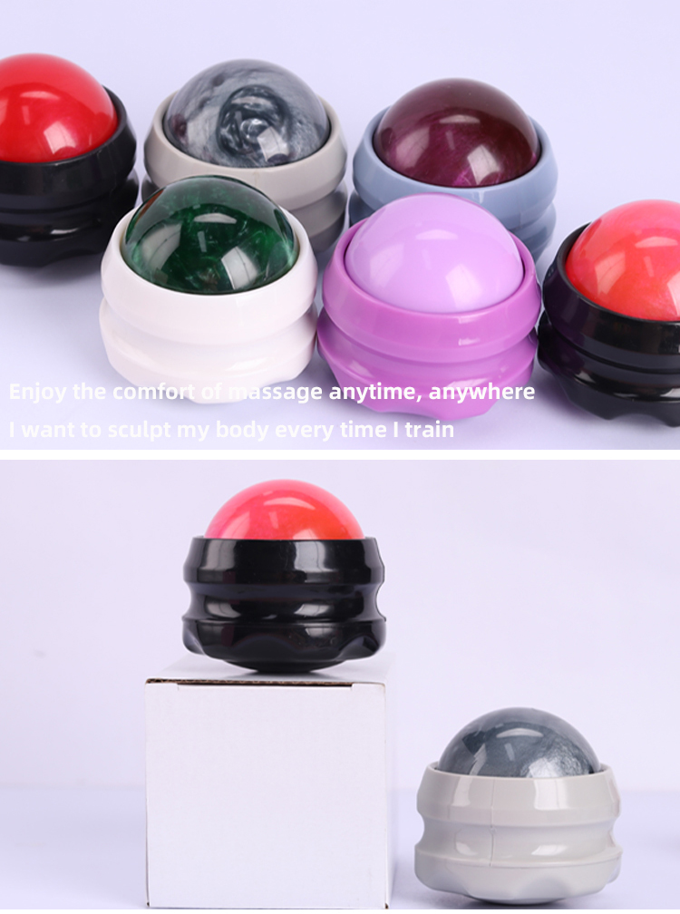 Colorful Marble Massage Roller Ball 54mm Size For Health Care