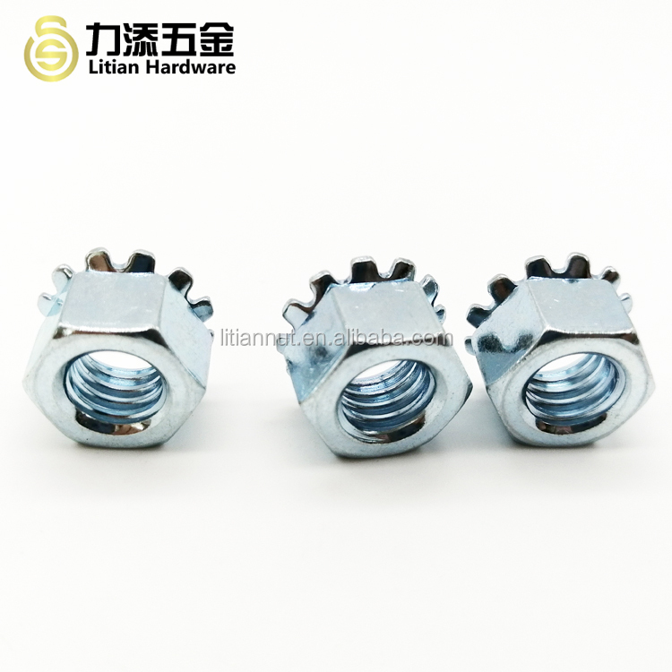 M8 Metal Self Locking Nut Stress Relieving Tempering Hexagon K-Kep