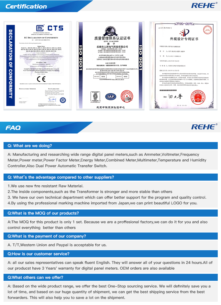 High quality True RMS Digital current voltage frequency amp volt hz multimeters