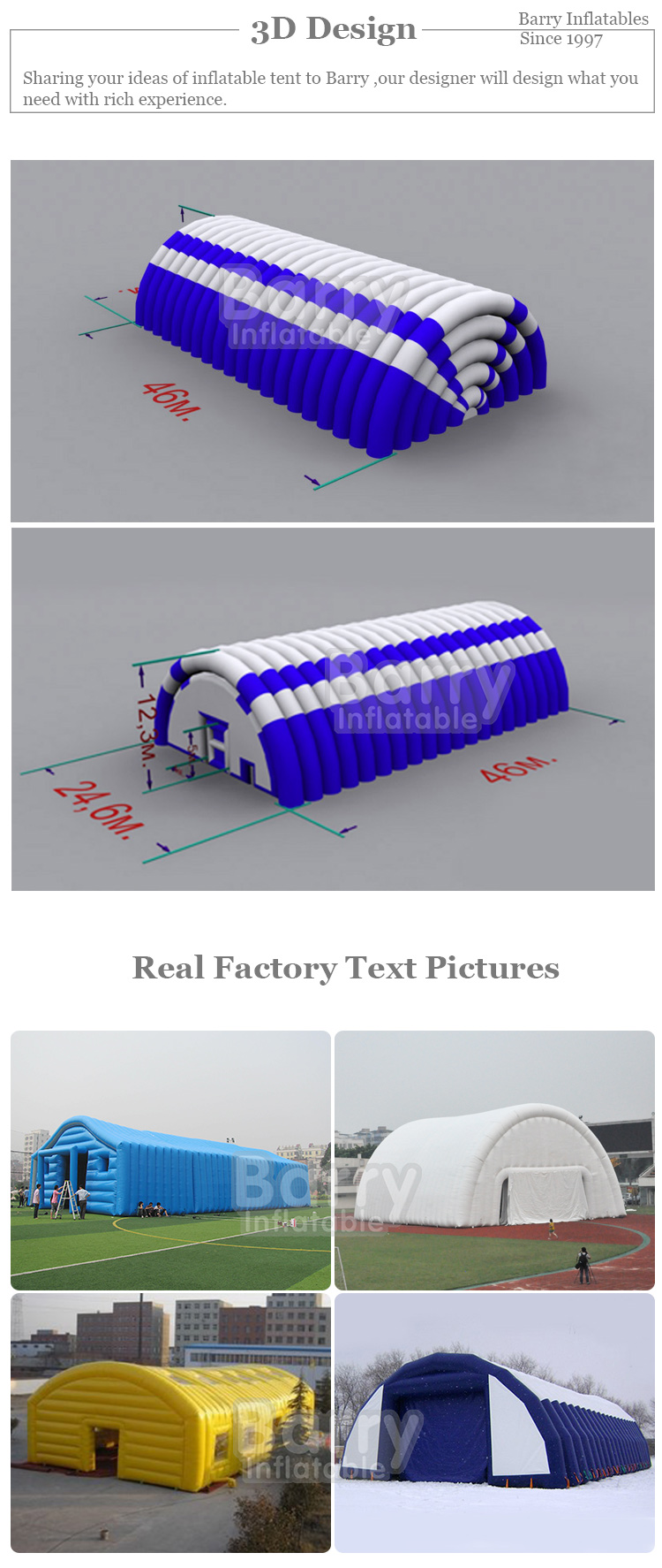 Large Outdoor Event Inflatable Stage Cover Tent