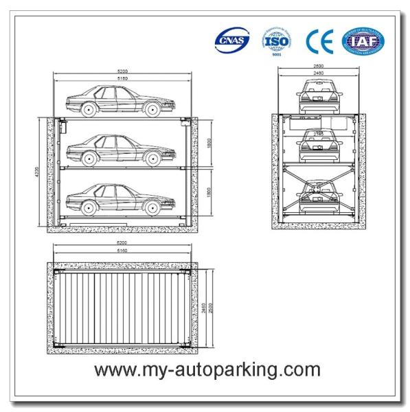 2 or 3 Undground Car Parking Lift Suppliers/Carpark System/Automatic Parking Car