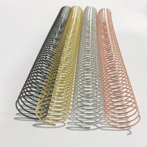  1 1/2'' Colored Wire Spiral Binding Coil , Stationery Steel Spiral Binding Manufactures