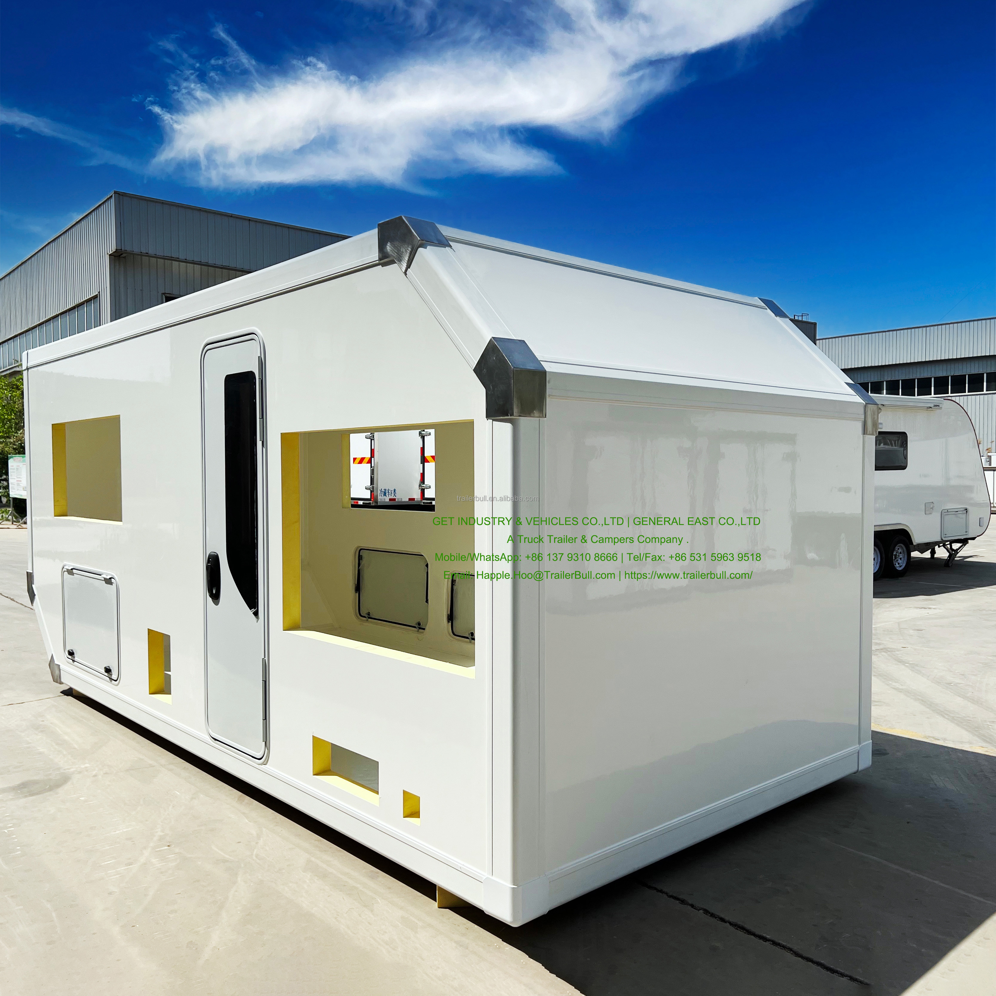 50mm Side Wall FRP Motorhome Truck Camper Shell for DIY Overland and Slide-In Camper