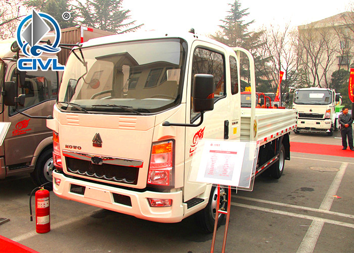 4 X 2 Cargo Light Duty Cargo Trucks New Howo Sidewall Cargo Truck 120hp Engine
