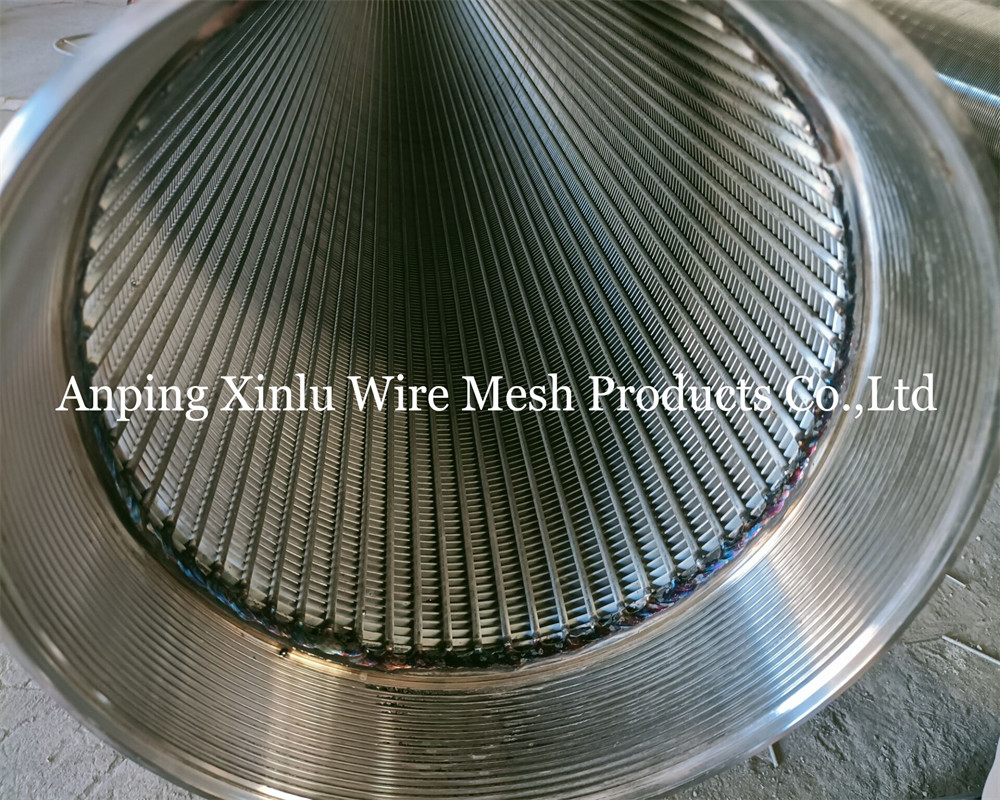 High Temperature Stainless Steel304 Profile Wire Screen Pipe with External Circumferential Inverted Wire and Axial Inter