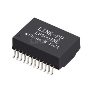 China Pulse H5062NL Compatible LINK-PP LP5007NL 10/100/1000 Base-T Single Port SMD 24PIN Lan Transformer Modules on sale
