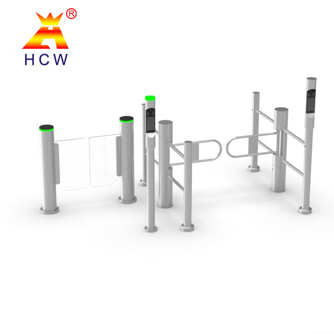1S Turnstile Swing Gate Supermarket Entrance Turnstile With Face Fingerprint Recognition