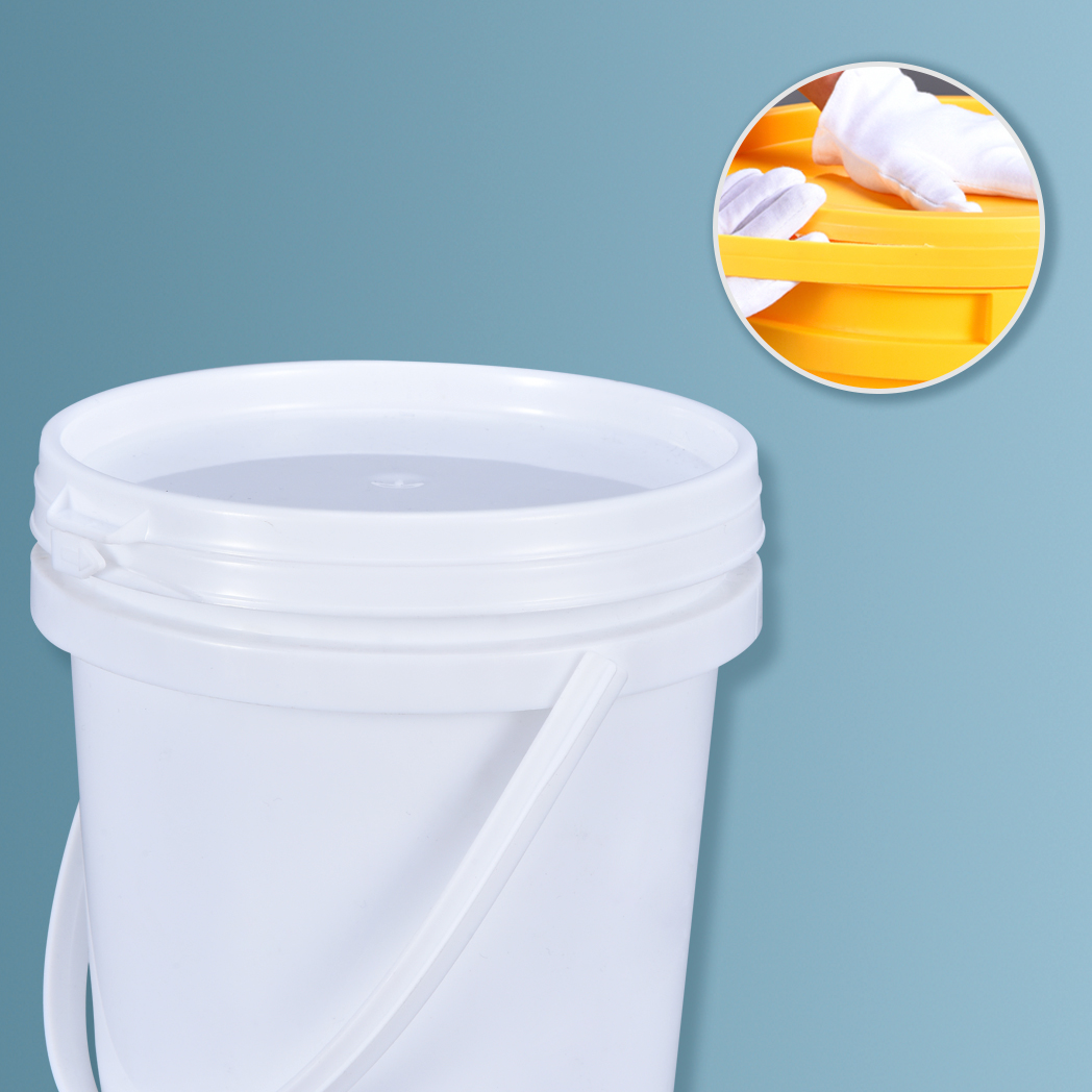 Food Grade Unbreakable Empty Gallon Plastic Buckets With Handle And Lid For Car Shampoo