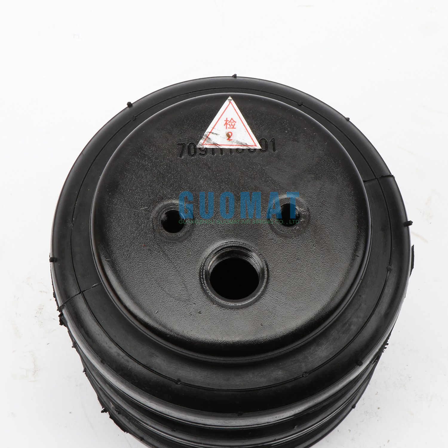 Airsustech 3B2400 Air Spring Shocks Rubber Triple Convoluted With Air Inlet 1/2NPT