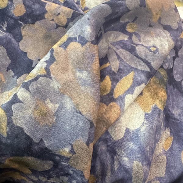 30S 32S 45S 3D Effect 100 Floral Digital Rayon Printed Viscose Rayon Fabric