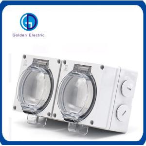 Standard Grounding Multi-Function 2 Gang 13A IP66 Weatherproof Wall Sockets and