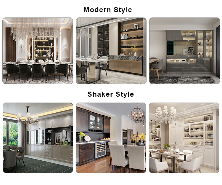 Green Glossy Australian Furniture Kitchen Cabinets for Modern Customer Size and Homes
