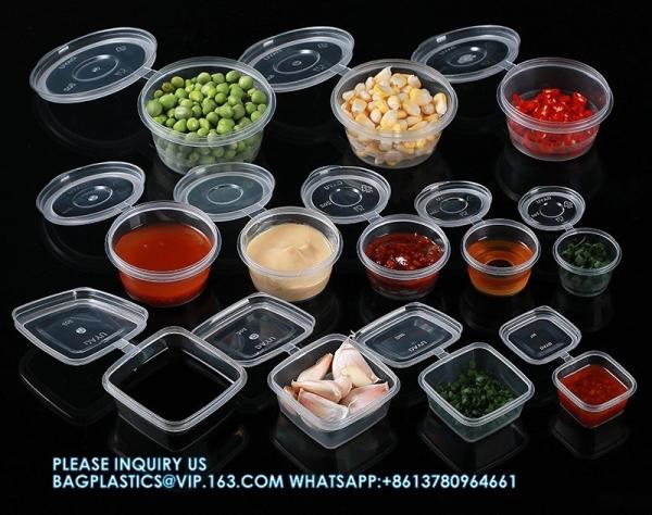 Factory Direct Sale Disposable Plastic Food Transparent Sauce Cup Cover Takeaway