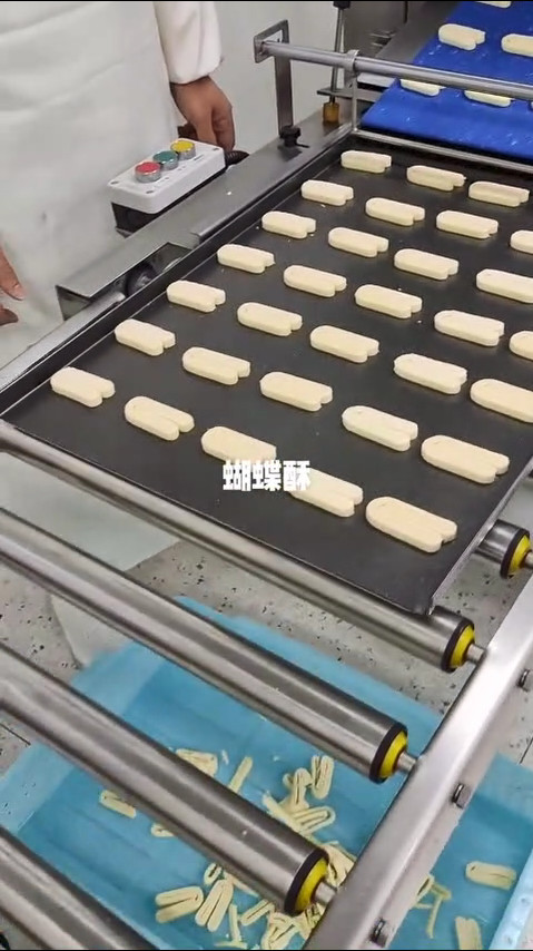 1000kg/H Puff Pastry Production Line Automatic Palmier Forming Line For Food Factory