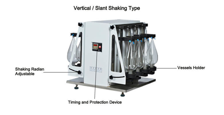 200T/Min Liquid Laboratory Separating Funnel Shaker , 40mm Double Sided Shaker