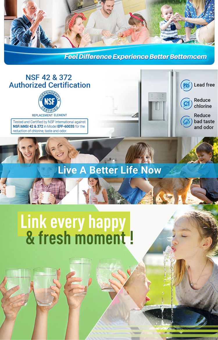 Household Refrigerator Water Filter Cartridge Replacement for LT500P Fridge Compatible