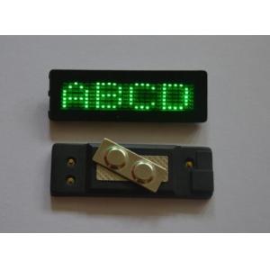 Rechargeable USB Flashing Electronic LED Name Badge Sign Programmable Scrolling