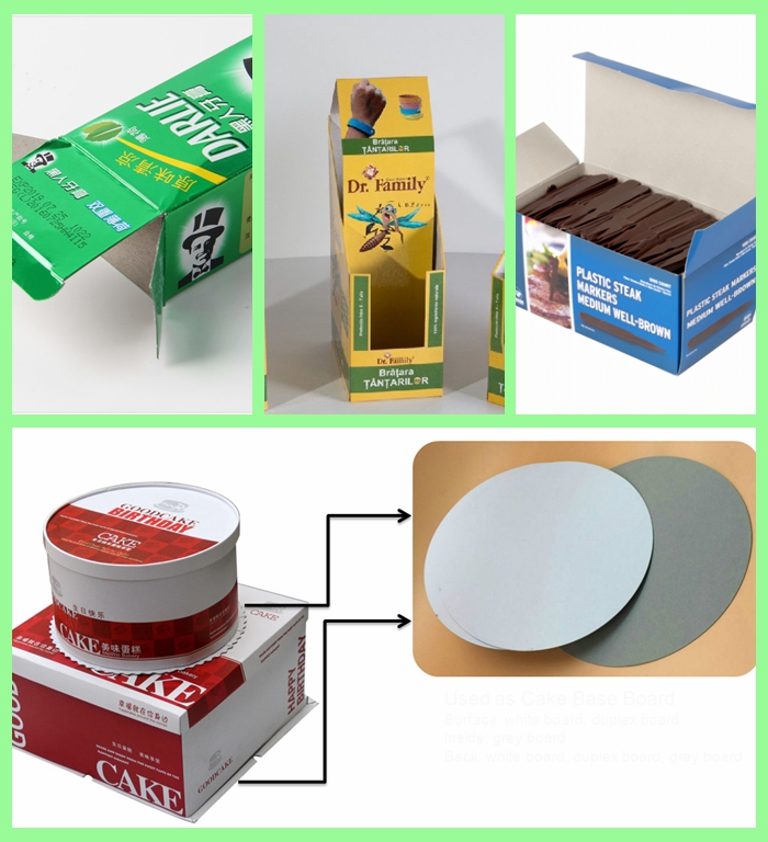 400gsm 450gsm One Side Coated Board Grey Back For Toothpaste Box 31.5inches