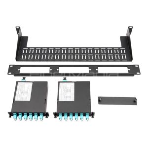  19inch 1U 36 Fibers MPO MTP Fiber Optical Patch Panel with Cassette and MTP-12 Rear Adapter Manufactures