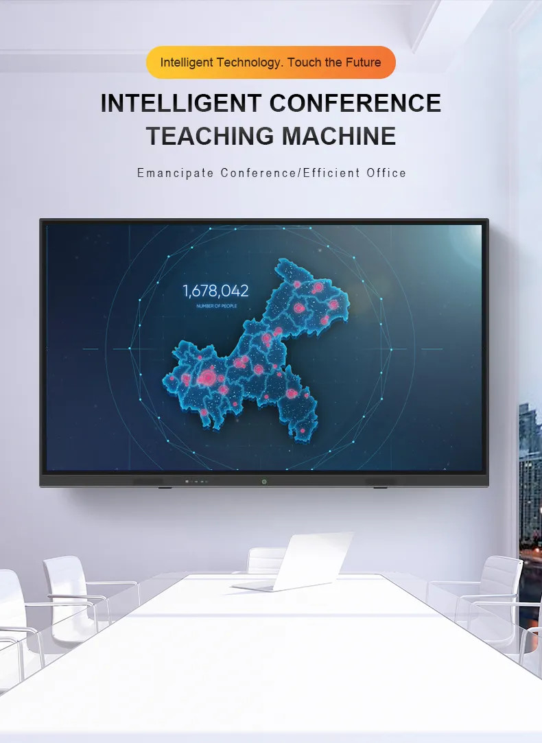 HD Display Electronic Interactive Whiteboard Smart Board Multifunction Self Service Terminal