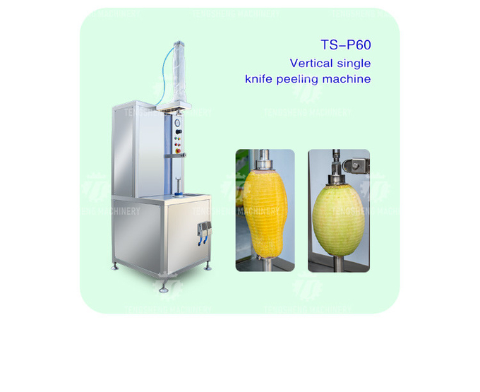 1.0KW 90KG Vertical single knife peeling machine pumpkin wax gourd peeling machine stainless steel vertical fruit