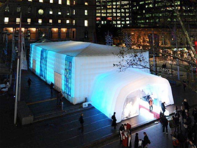 Led Party Or Exhibition Advertising Inflatable Tent With CE / UL Blower