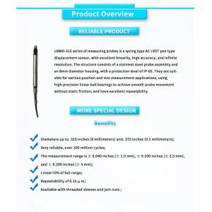 High Precision UNIVO UBMD-315 Linear Displacement Sensor for Motion Position