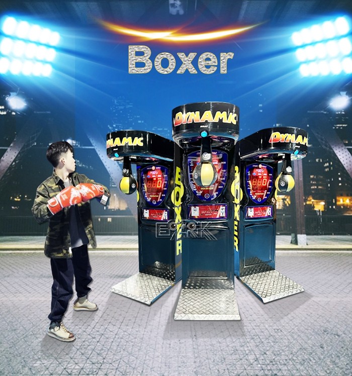 Electronic Tickets Redemption Arcade Boxing Punch Machine Coin Operated Games