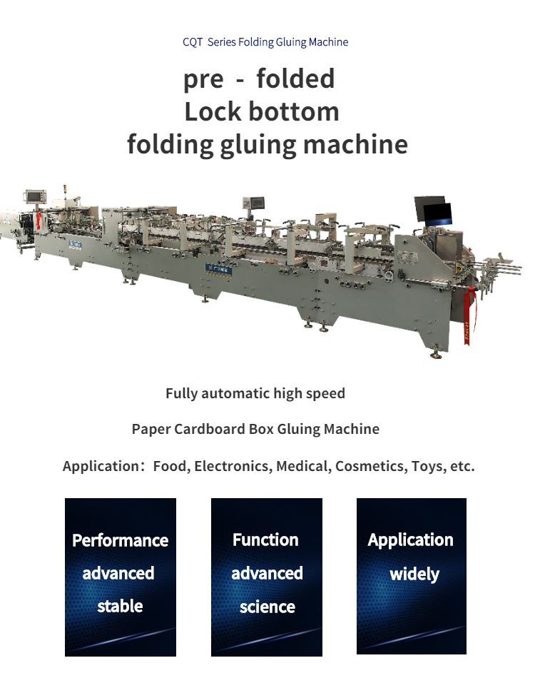 MAXIMUM PAPER WIDTH 2 1050mm 3A Paper Pasting Machinery 6 Corner Box Folder Gluer Machine