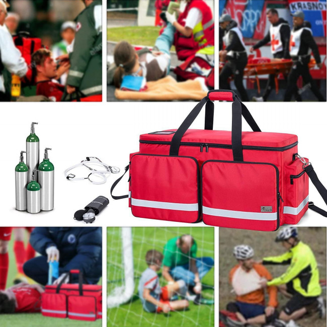 Oxygen Tank Empty Nylon Medical First Aid Bag Emergency Bag With Compartment