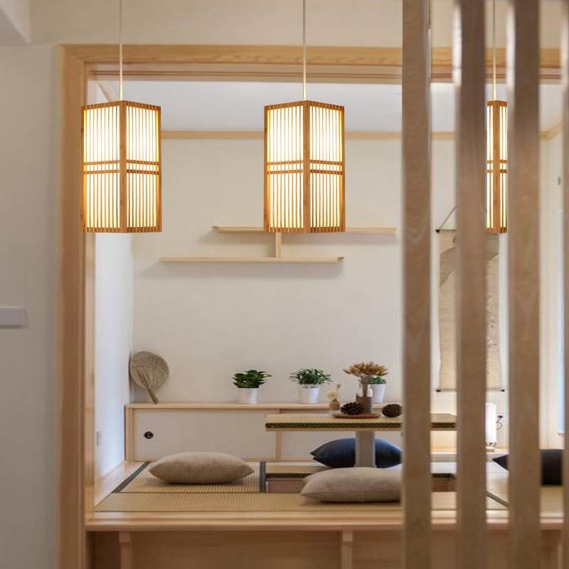 Natural Willow Rattan Branch Pendant lamp Fixtures For Indoor home Lighting (WH-WP-03)
