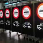  Wireless 346 DIP LED Traffic Signs 10000 Pixels Per Square Meter Manufactures