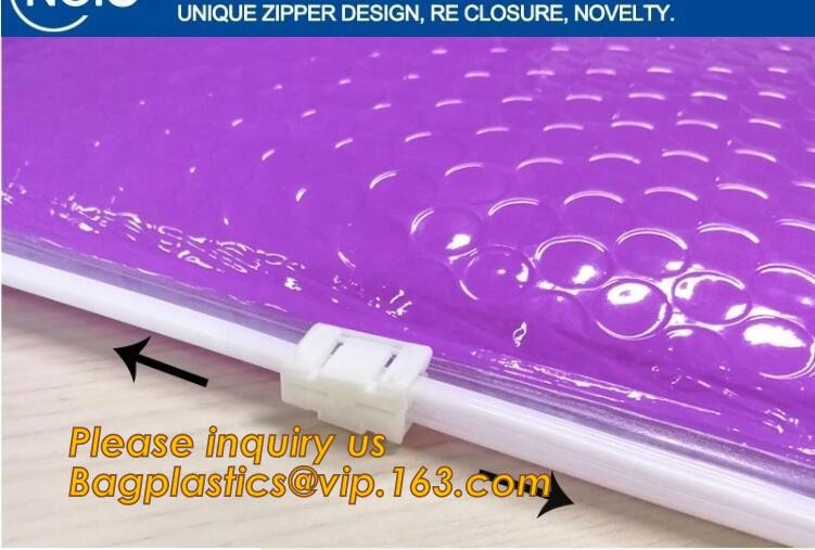 Custom Bubble Zip lockkk Packaging Bag Slider Padded Bag,Anti Shock Plastic PE Material Mailer Zip Lock Padded Bag /Slider