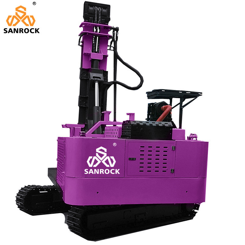 Hydraulic Pile Driver Rotation Angle 360 Degree Screw Pile Drilling Machinery Solar Photovoltaic Pile Driver Machine