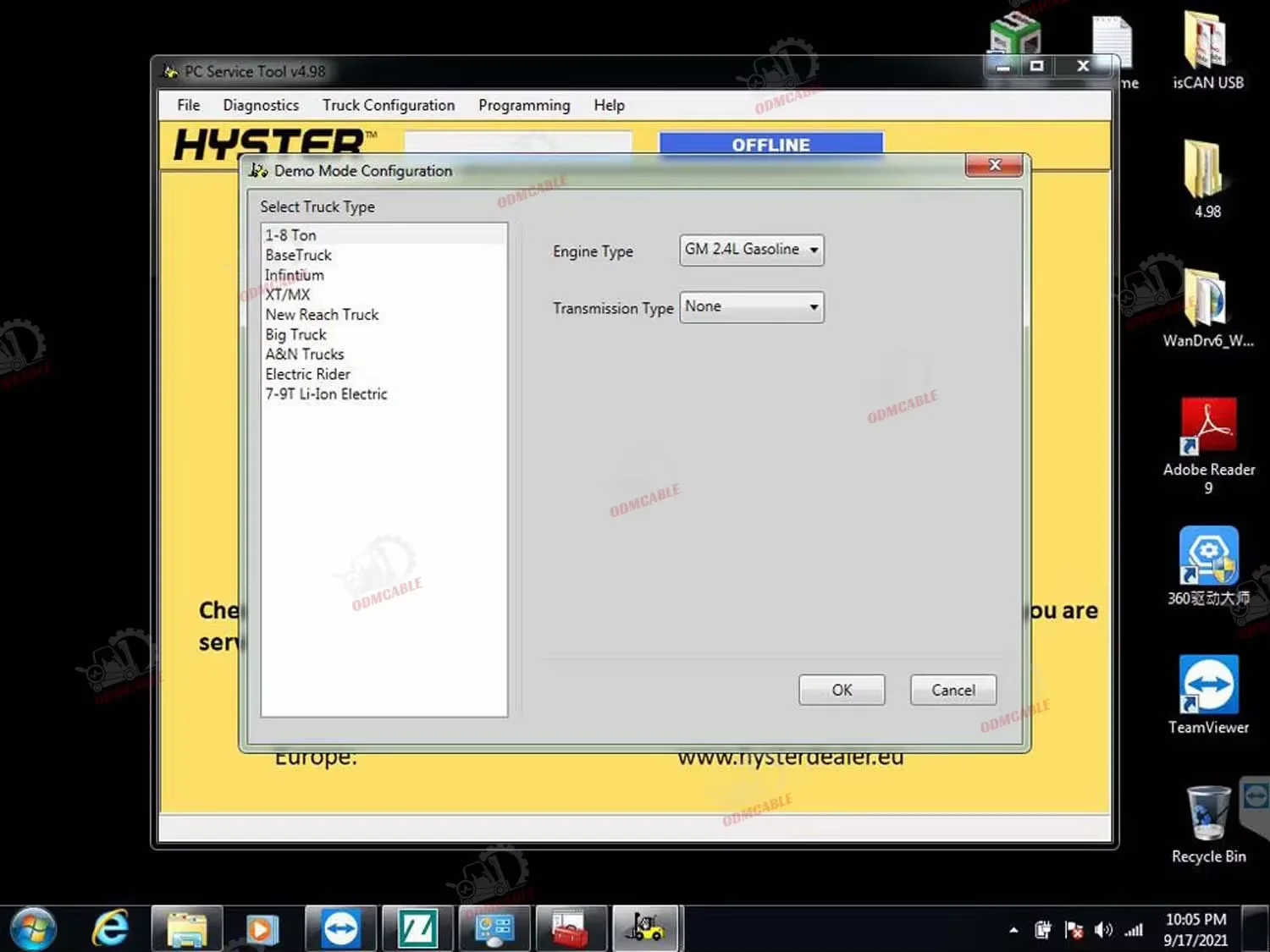 Ifak Can Usb Adapter Forklift Interface Yale Hyster Pc Service Tools Auto Lift Diagnostic Scanner Tool + Xplore Tablet
