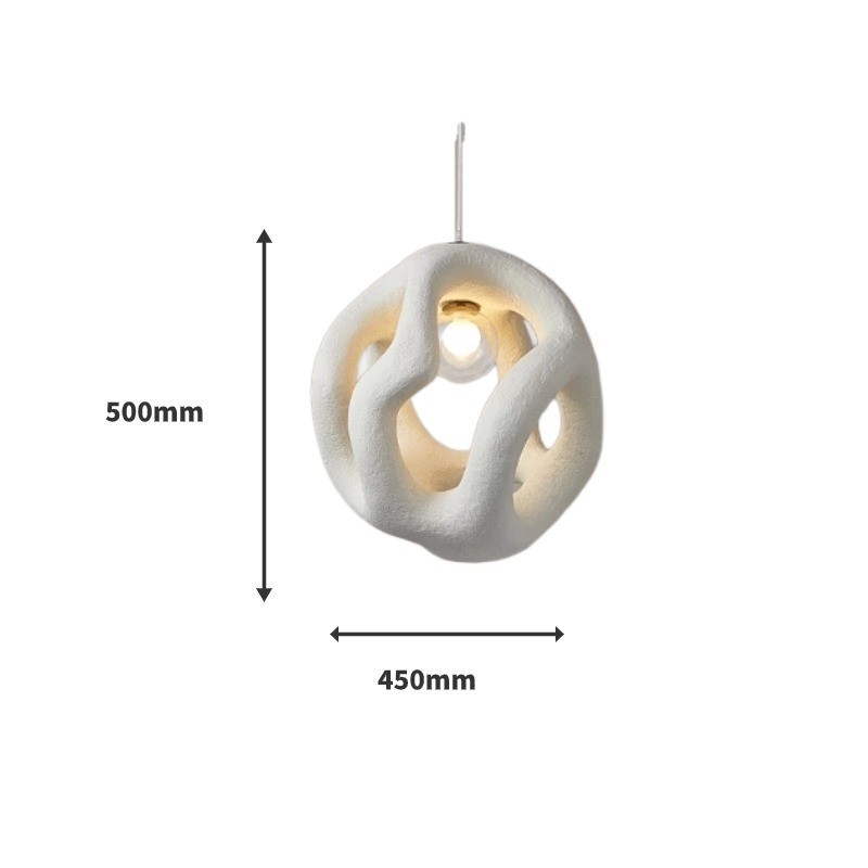 Organic Modern Chandelier Wabi Sabi Inspired Hanging Lamp for Minimalist Interiors Café Boutique Spaces Modern Pendant Light