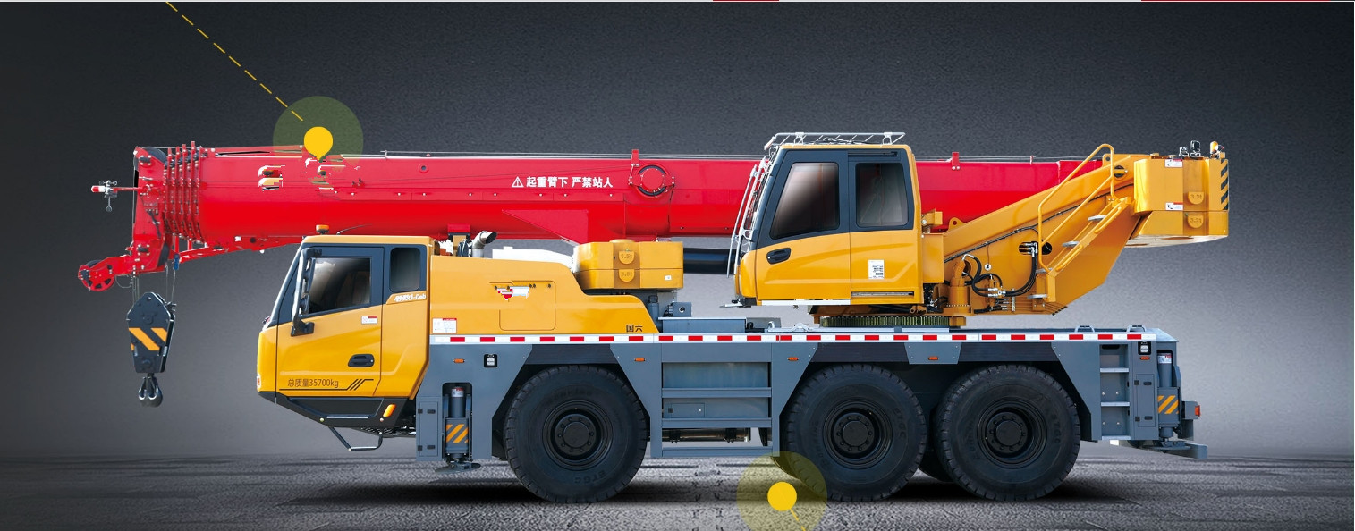 25 Tons Mobile Truck Crane Construction Equipment With 400-500L Fuel Tank Capacity