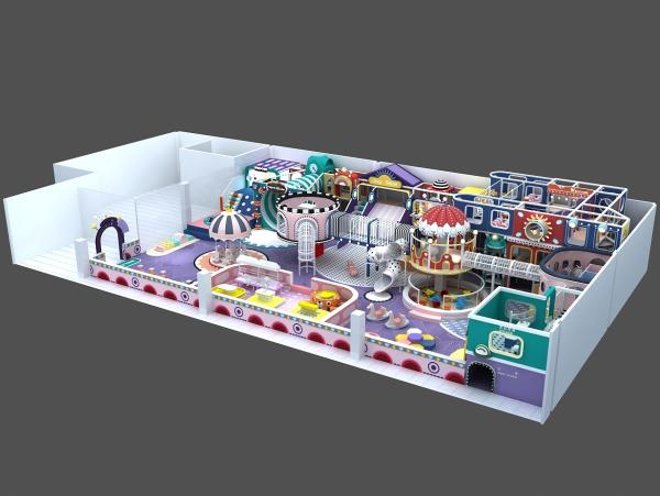 Funny Naughty Castle 25sqm Kids Commercial Indoor Playground Equipment Game