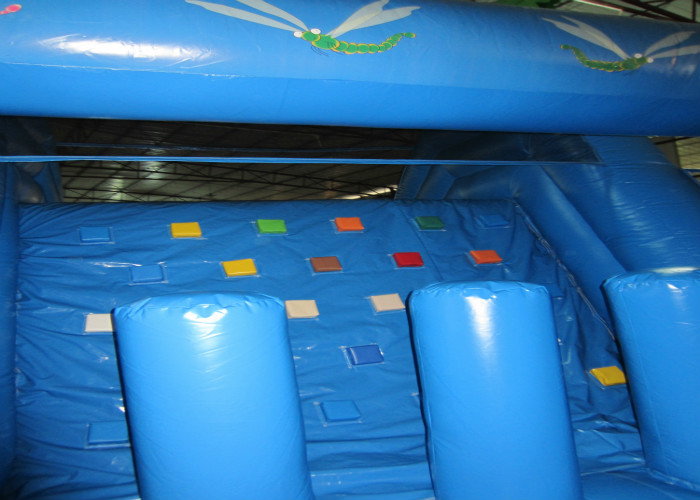 Inflatable Outdoor Obstacle Course Bounce House , Blow Up Obstacle Course 12 X 4 X 5m