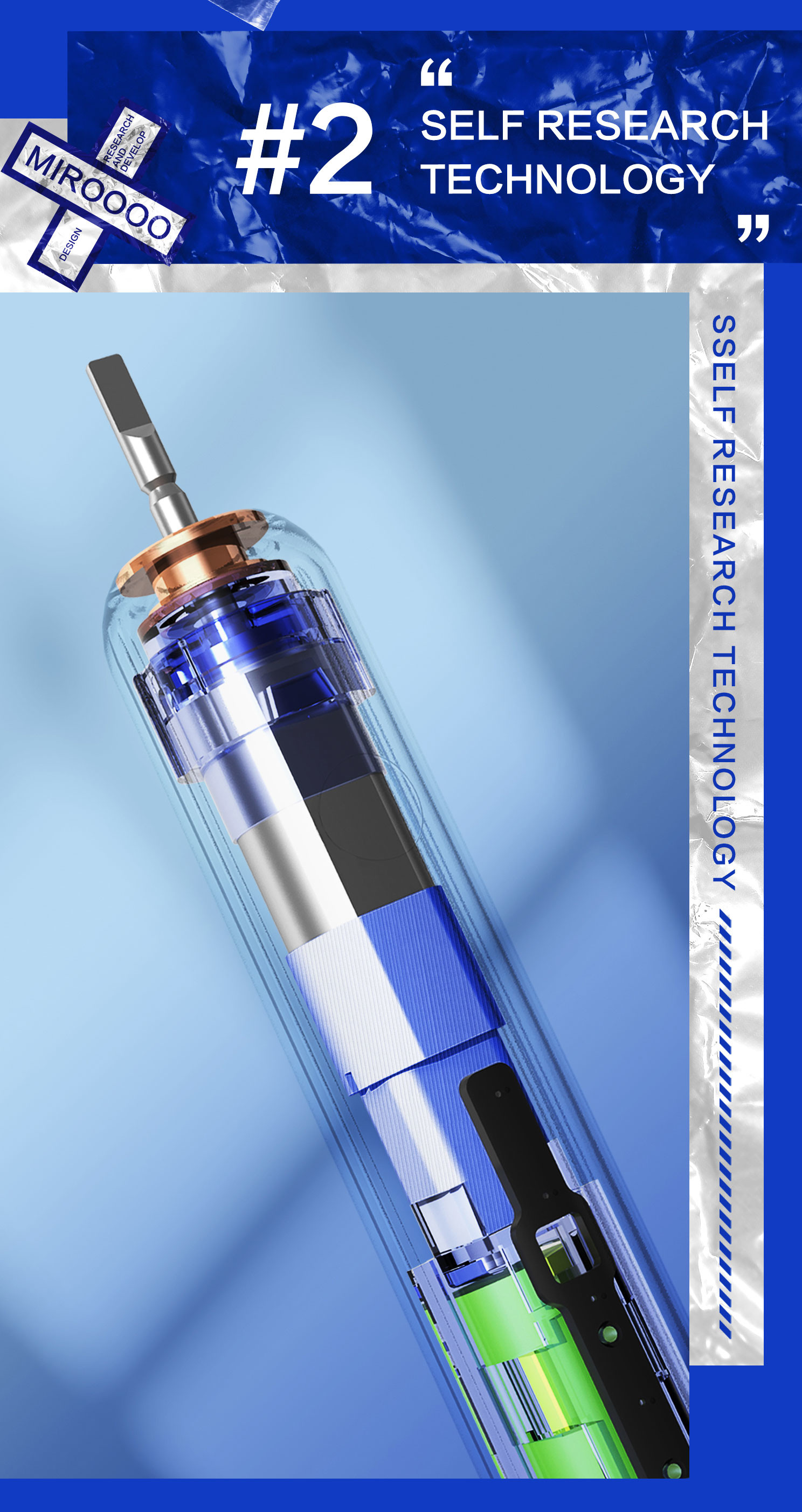 IPX7 Soft Bristles Rotating Electric Toothbrush Rechargeable For Gum Protection