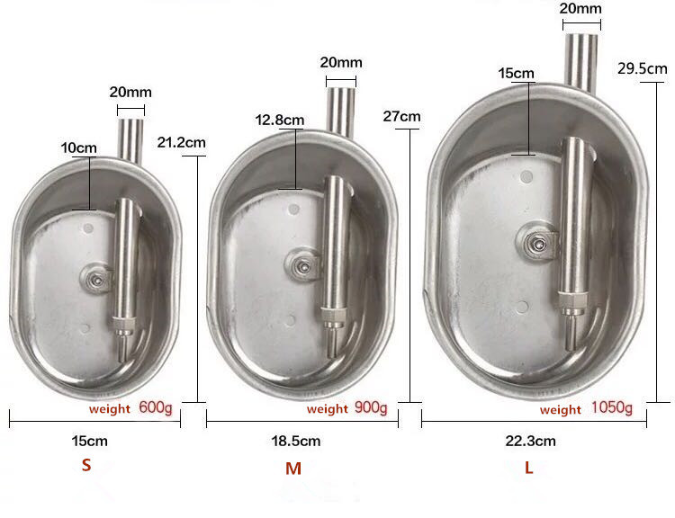 SS304 Oval Shaped Hog Water Bowl Automatic Drinker For Pigs