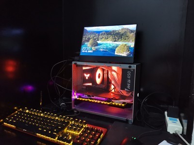 Gaming 140mm CPU MATX Aluminium Profile PC Case
