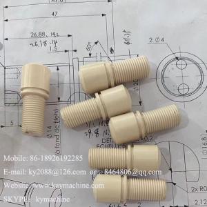 Polyetheretherketone Tecapeek Custom Plastic CNC Machining Parts With ABS POM PE