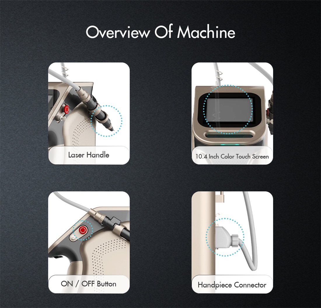 2023 Factory Price Professional Q Switched Nd Yag Laser Tattoo Removal Beauty Machine