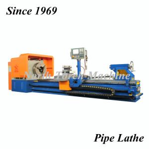 Flat Bed Pipe Threading Lathe Machine For Threading 355 Spindle Hole Pipe