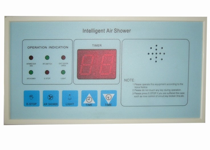 Mirror SS304 Doors Air Shower Room For Single Person