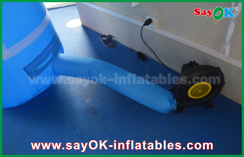 Inflatable Rainbow Arch Customized Blue Inflatable Arch Velcro Print Event Inflatable Finish Line